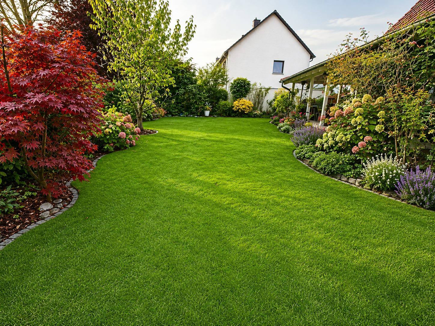 Gepflegte Gartenanlage von GABE Garten und Landschaftsbau